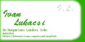ivan lukacsi business card